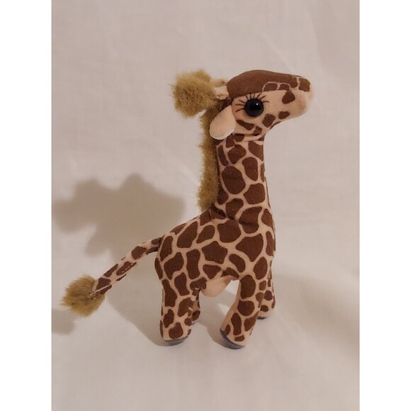 Folkmanis African Giraffe Mini Stuffed Animal Plush Finger Puppet Retired - Picture 3 of 11